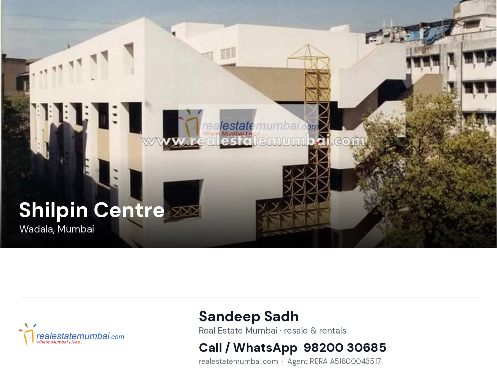 Shilpin Centre, Wadala, Mumbai — flats | Real Estate Mumbai, Sandeep Sadh 98200 30685
