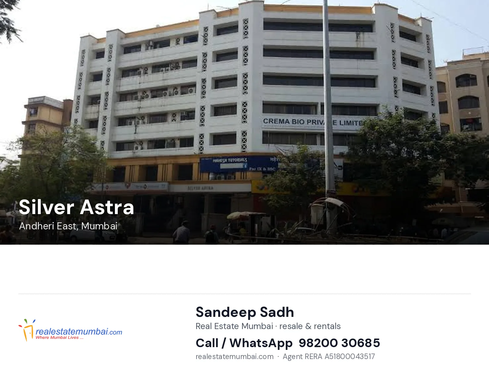 Silver Astra, Andheri East, Mumbai — flats | Real Estate Mumbai, Sandeep Sadh 98200 30685