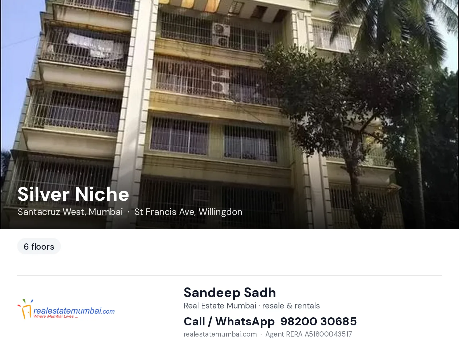 Silver Niche, Santacruz West, Mumbai — flats | Real Estate Mumbai, Sandeep Sadh 98200 30685