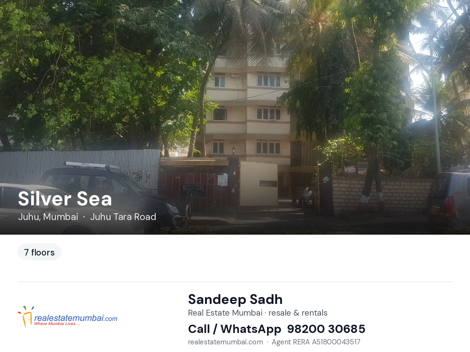 Silver Sea, Juhu, Mumbai — flats | Real Estate Mumbai, Sandeep Sadh 98200 30685