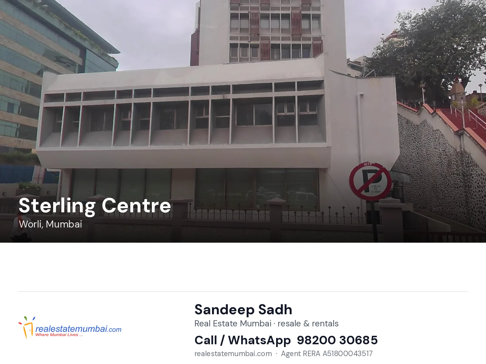 Sterling Centre, Worli, Mumbai — flats | Real Estate Mumbai, Sandeep Sadh 98200 30685