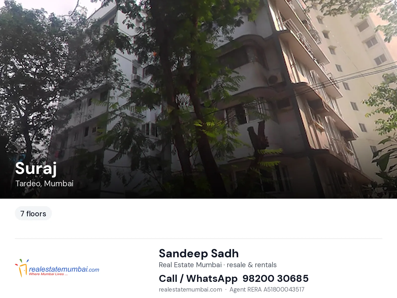 Suraj, Tardeo, Mumbai — flats | Real Estate Mumbai, Sandeep Sadh 98200 30685