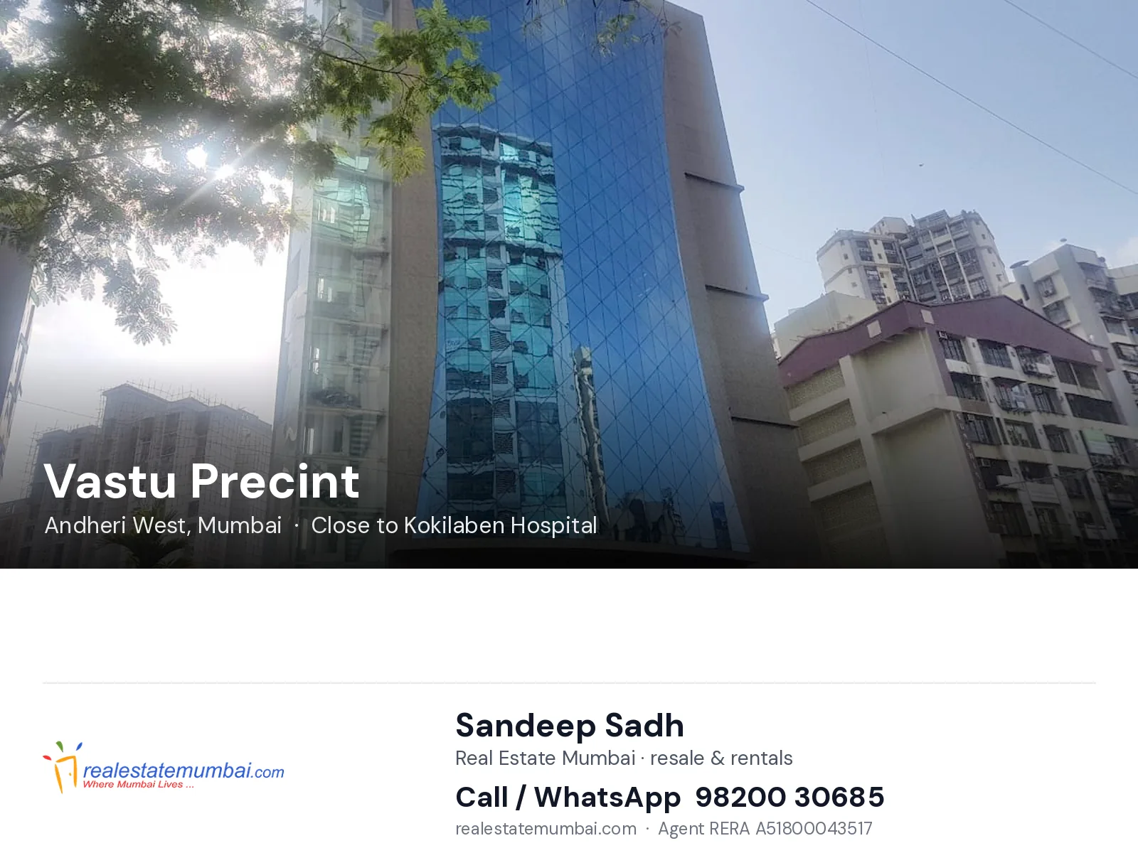 Vastu Precint, Andheri West, Mumbai — flats | Real Estate Mumbai, Sandeep Sadh 98200 30685