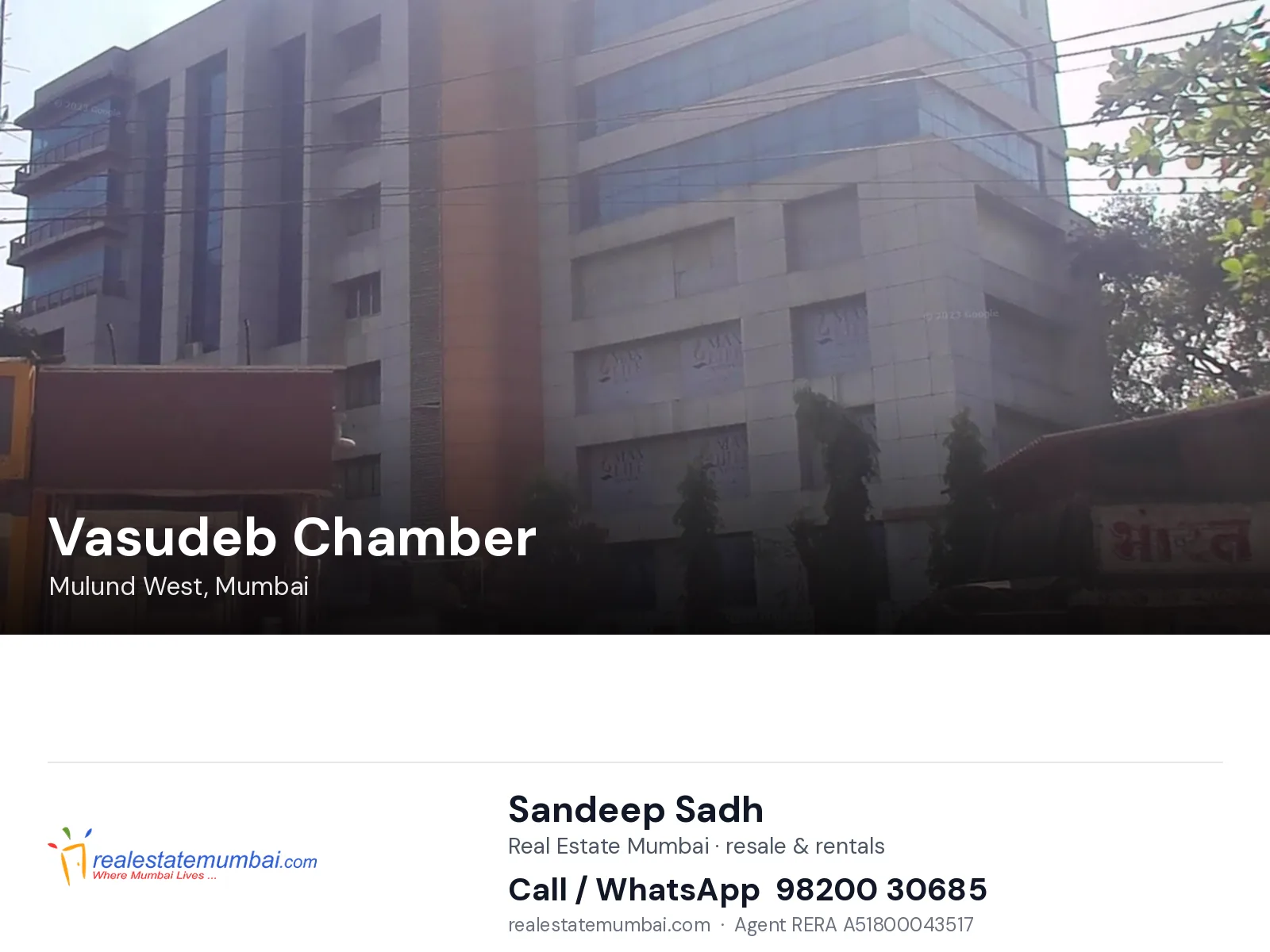 Vasudeb Chamber, Mulund West, Mumbai — flats | Real Estate Mumbai, Sandeep Sadh 98200 30685