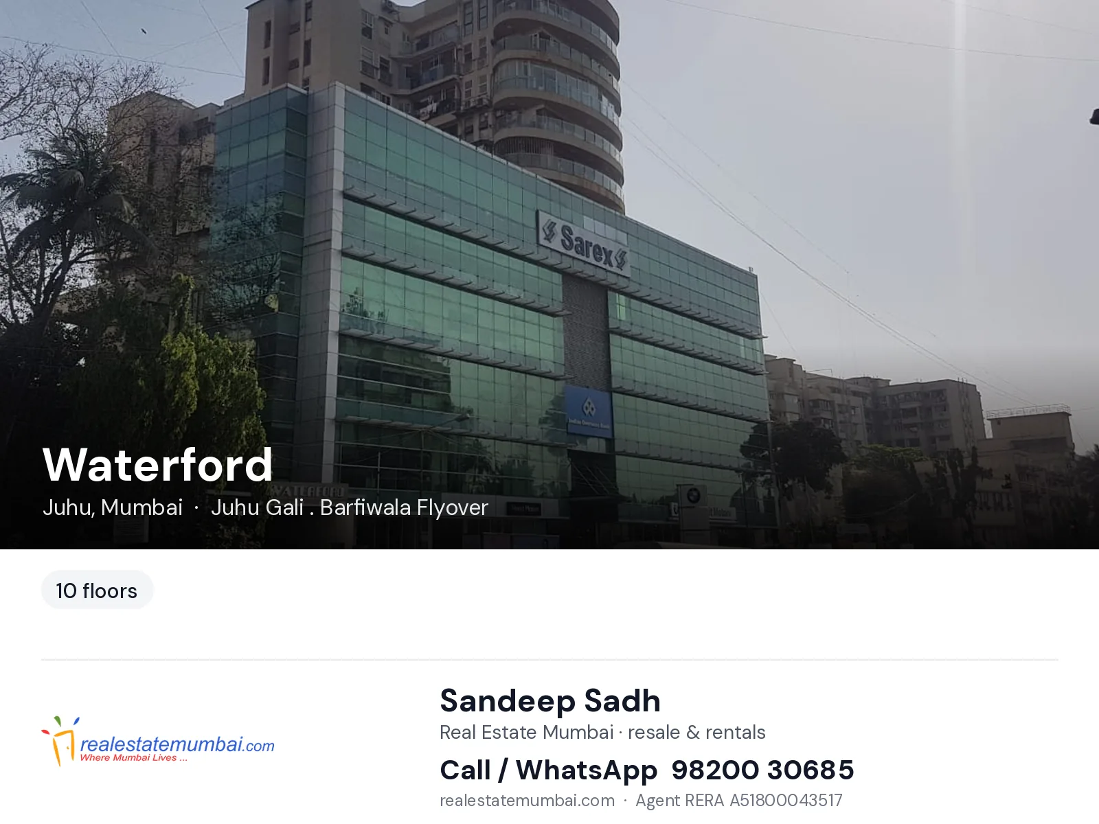 Waterford, Juhu, Mumbai — flats | Real Estate Mumbai, Sandeep Sadh 98200 30685