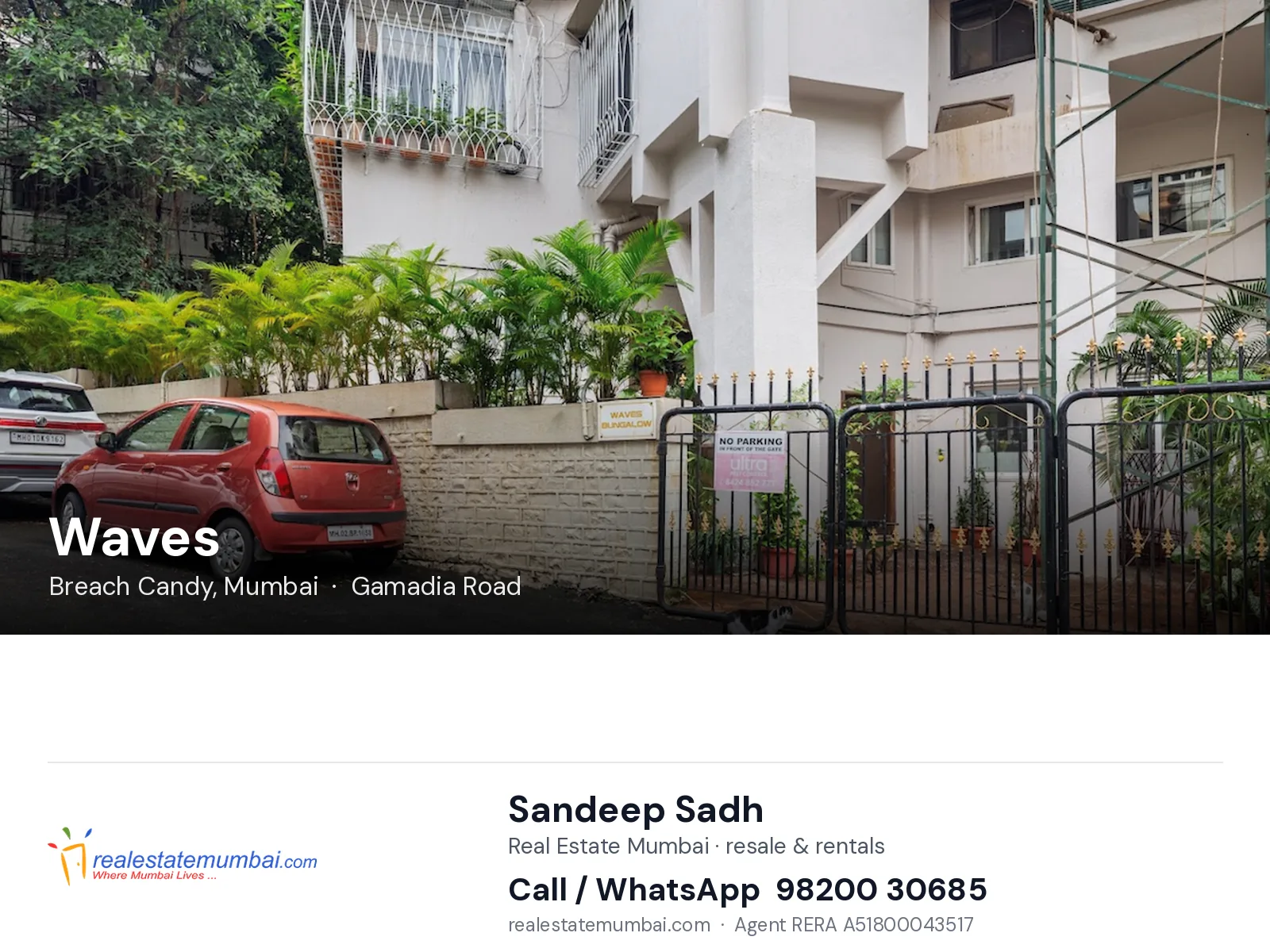 Waves, Breach Candy, Mumbai — flats | Real Estate Mumbai, Sandeep Sadh 98200 30685