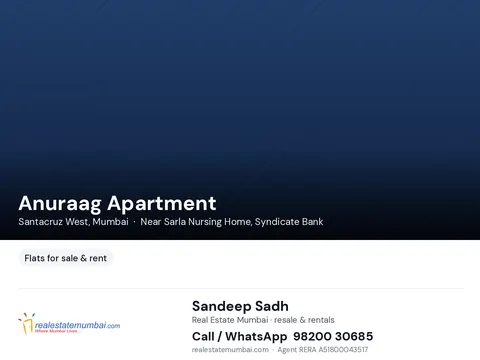 2 BHK Anuraag Apartment in Santacruz West