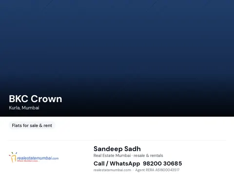 1 BHK BKC Crown in Kurla