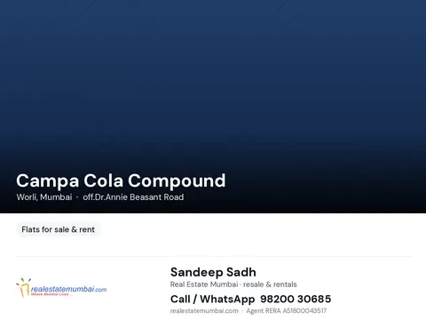 4 BHK Campa Cola Compound in Worli