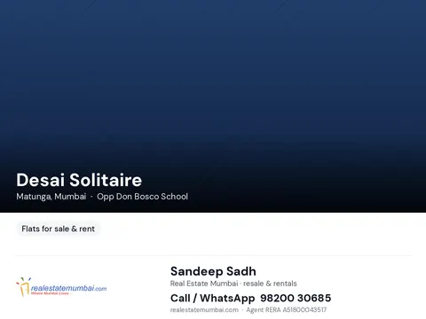 4 BHK Desai Solitaire in Matunga