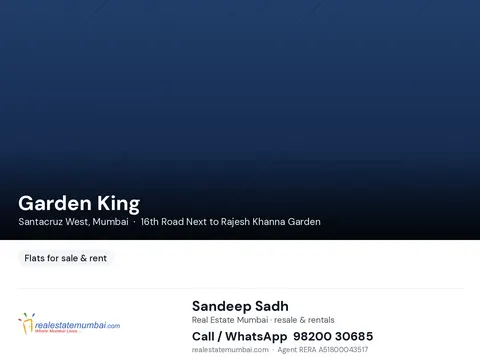 2 BHK Garden King in Santacruz West