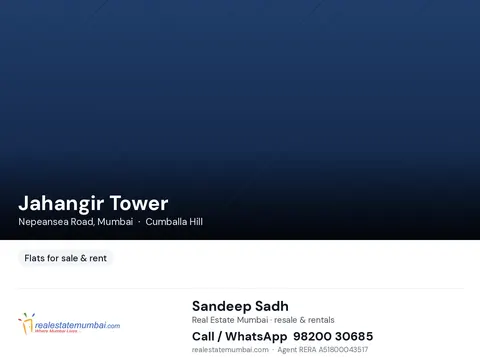 3 BHK Jahangir Tower in Nepeansea Road