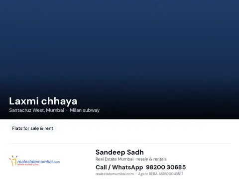 2 BHK Laxmi chhaya in Santacruz West