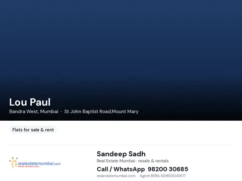 1 BHK Lou Paul in Bandra West