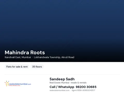 2 BHK Mahindra Roots