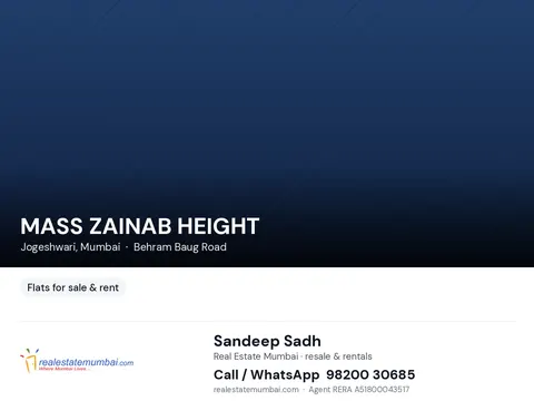 1 BHK MASS ZAINAB HEIGHT in Jogeshwari