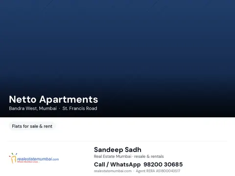 1 BHK Netto Apartments in Bandra West