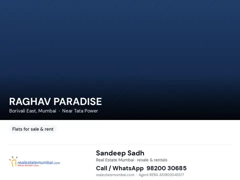 1 BHK RAGHAV PARADISE in Borivali East