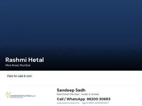 1 BHK Rashmi Hetal in Mira Road