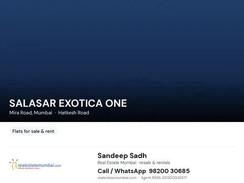 1 BHK SALASAR EXOTICA ONE