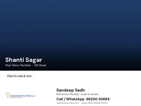 1 BHK Shanti Sagar in Khar West