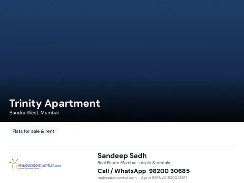 5 BHK Trinity Apartment in Bandra West