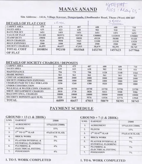 2 BHK Manas Anand in Thane West, photo 4