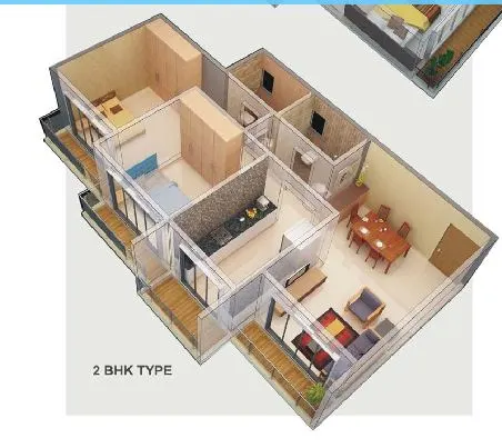 2 BHK New Gagangiri in Borivali West, photo 3