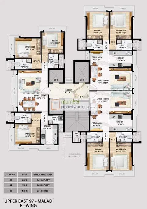 2 BHK Upper East 97 in Malad East, photo 2