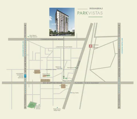 2 BHK Rishabhraj Park Vistas in Borivali West, photo 3