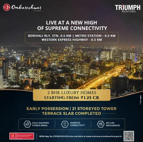 2 BHK Omkareshwar in Borivali East