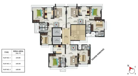3 BHK Romell Empress in Borivali West, photo 2