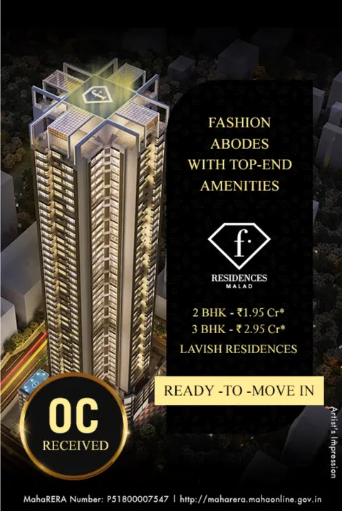 2 BHK F Residency in Malad East