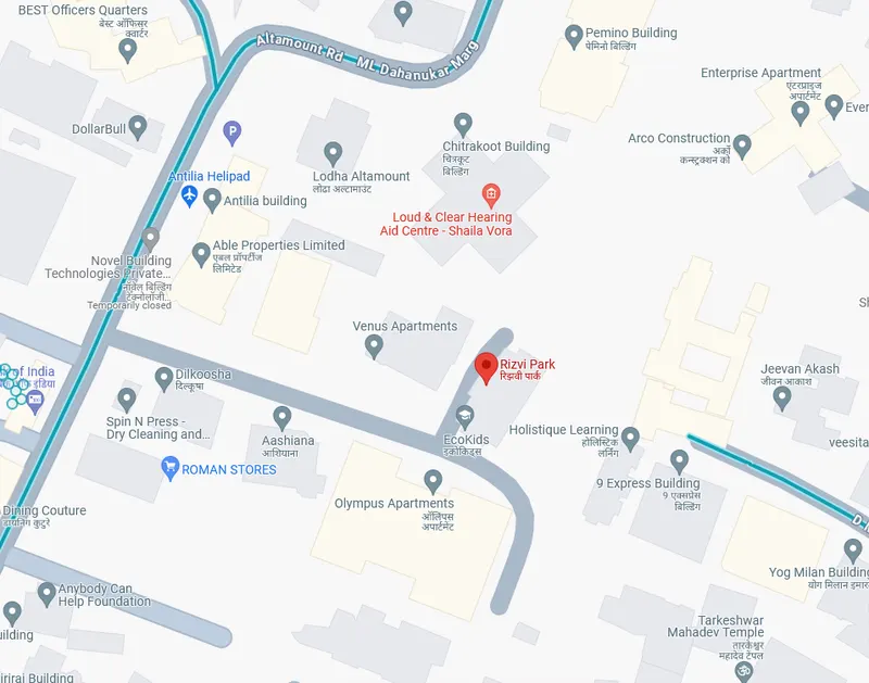 Rizvi park — Altamount Road
